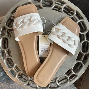 White Sandals NWT